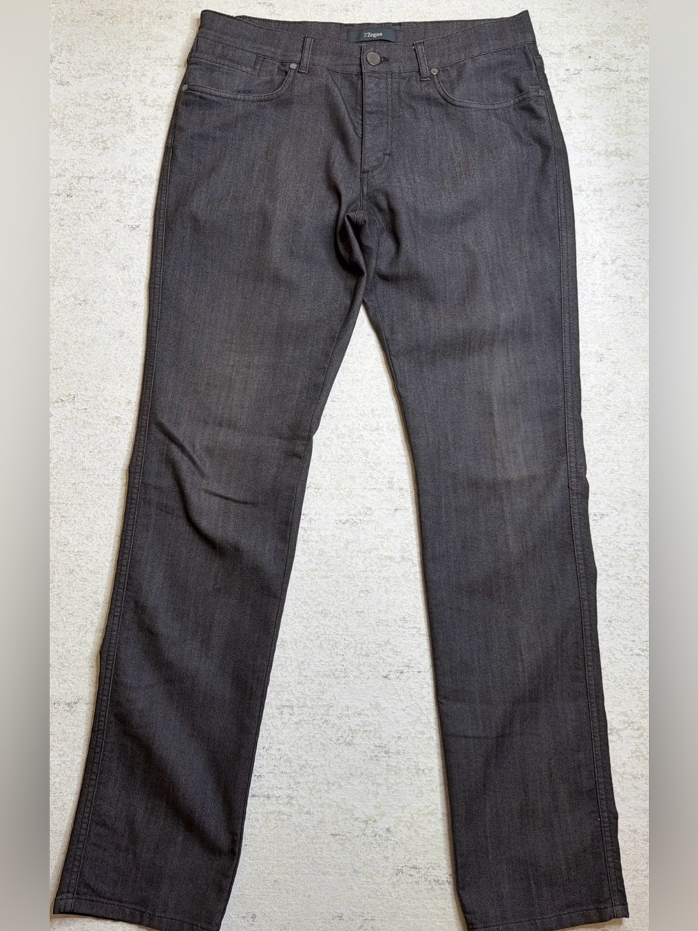 Z by Zegna Slim Fit Dark Gray Denim 36x34